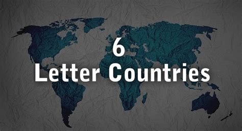 country 6 letters.